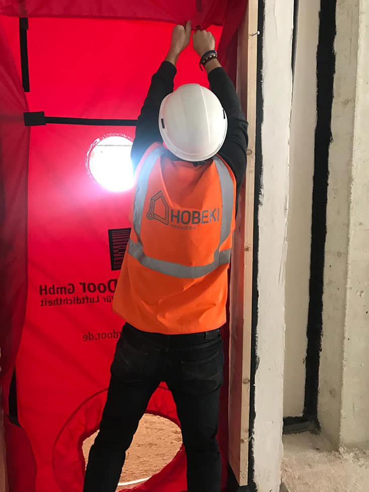 Realización test passivhaus promoción pública